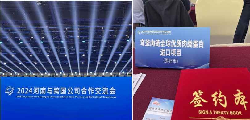 弯釜肉链闪耀2024河南与跨国公司合作交流会
